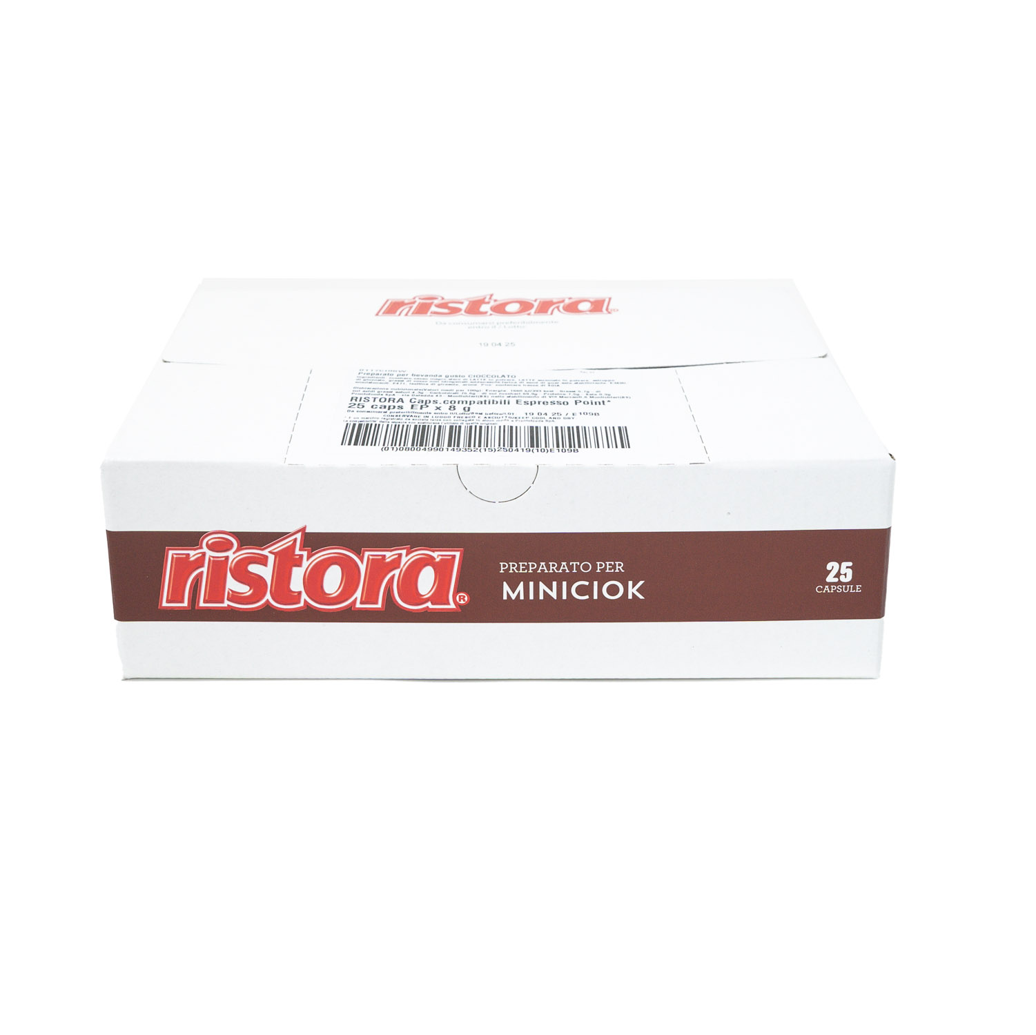 Ristora Cioccolato Mini-Ciok capsule compatibili Lavazza Espresso Point (Box da 25 pezzi)